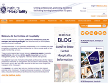 Tablet Screenshot of instituteofhospitality.org